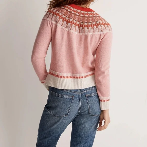 Madewell Fair Isle Mayer Pullover Sweater S - Picture 6 of 7